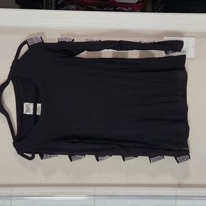 Black top with rhinestones